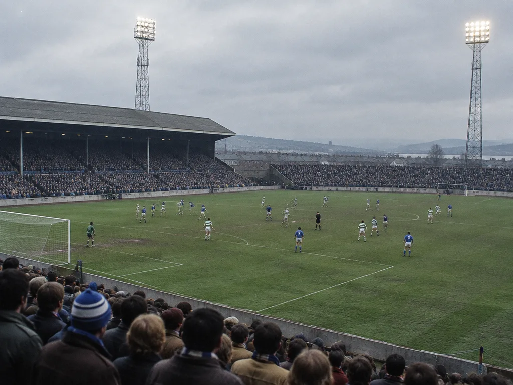 Skotsk fotbollsarena på 1980-talet